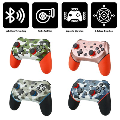 Wireless Pro CONTROLLER GAMEPAD + Ladekabel für Nintendo Switch 1 | 2 (NEU)   