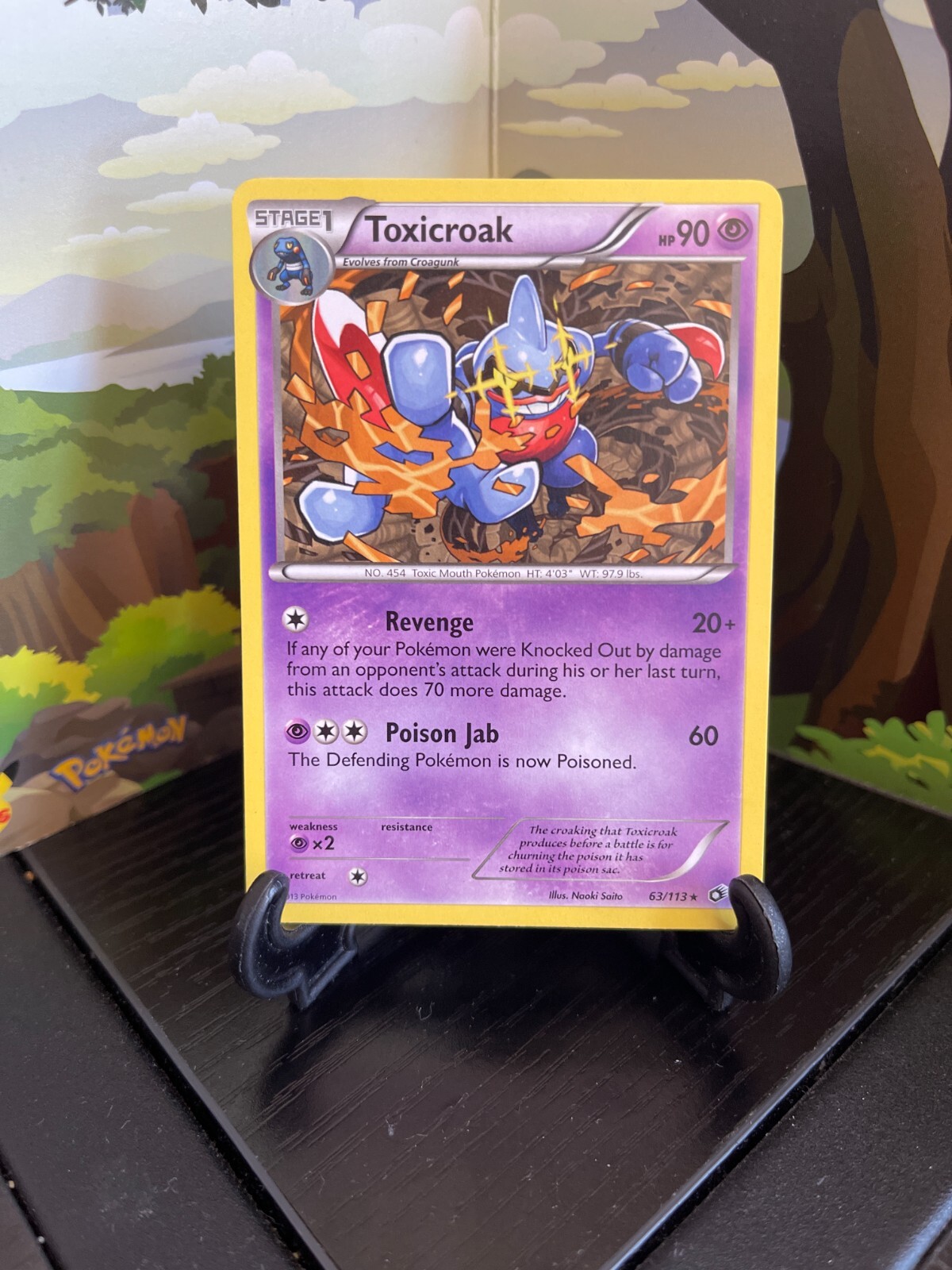 Toxicroak 63/113 - Legendary Treasures - Rare - Pokemon Card TCG - LP