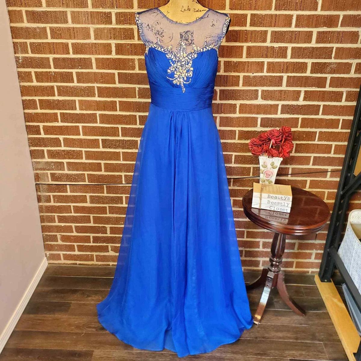 Blue hotsell illusion dresses