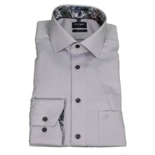 Olympus Luxor modern fit men's business shirt gray 120564 63
