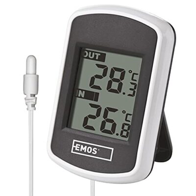 Emos E0042 Termometro Digitale Senza Fili - Ampio Display E Pratico Da Usare