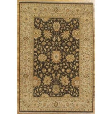 6x8 Vegetable Dyed Chobi Hand-knotted Rug Charcoa BLACK PIX-26251