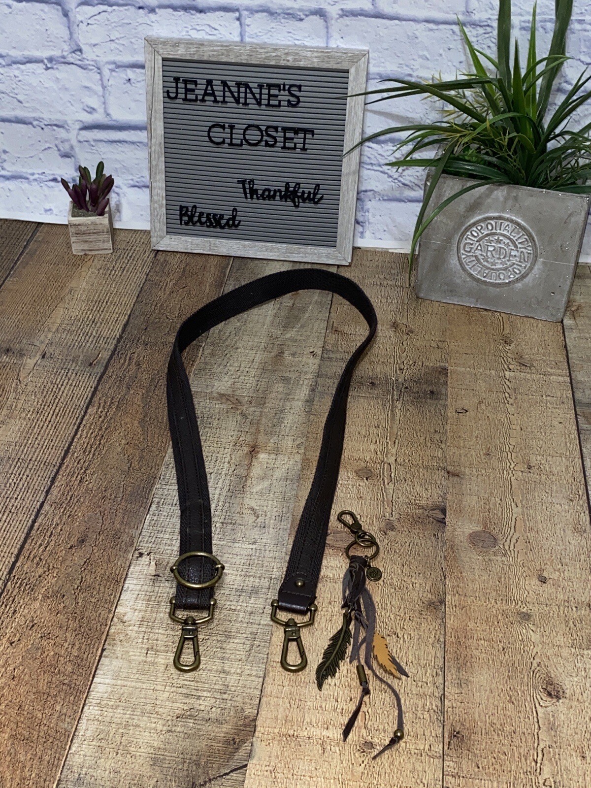 The Sak Crossbody Brown Replacement Strap And Bag Charm Feather Tassel eBay