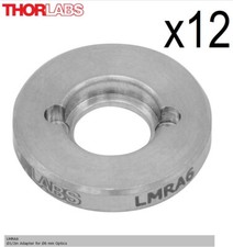 12x Thorlabs LMRA6 Ø1/2" Adapter for Ø6 mm Optics