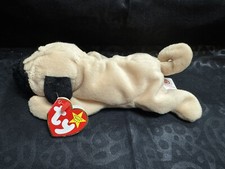 Ty Beanie Babies - MINT CONDITION Pugsly the Pug Dog WITH DEFECTS 