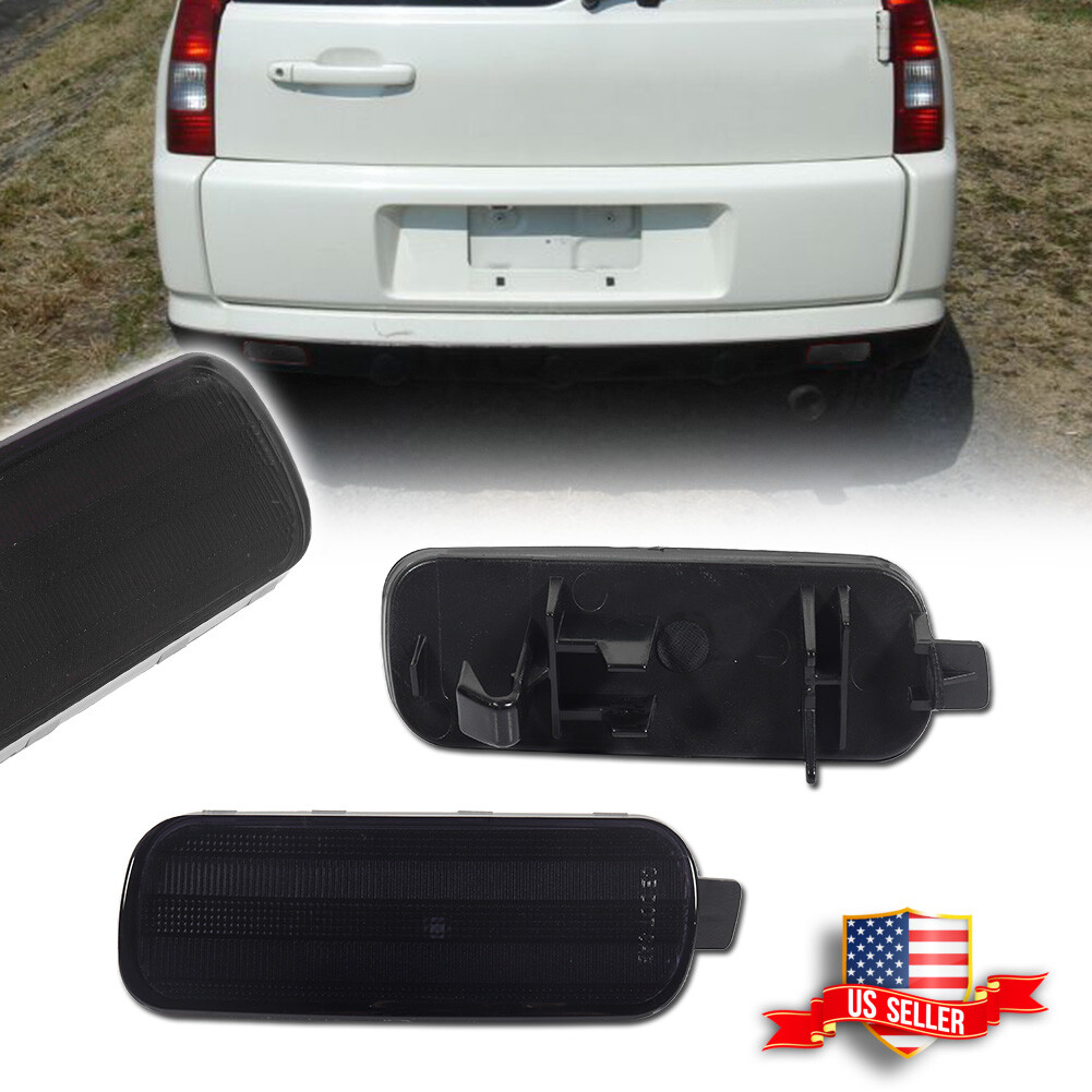 Smoked Lens Rear Bumper Reflector Lights Kit for 2002-2004 Honda CR-V