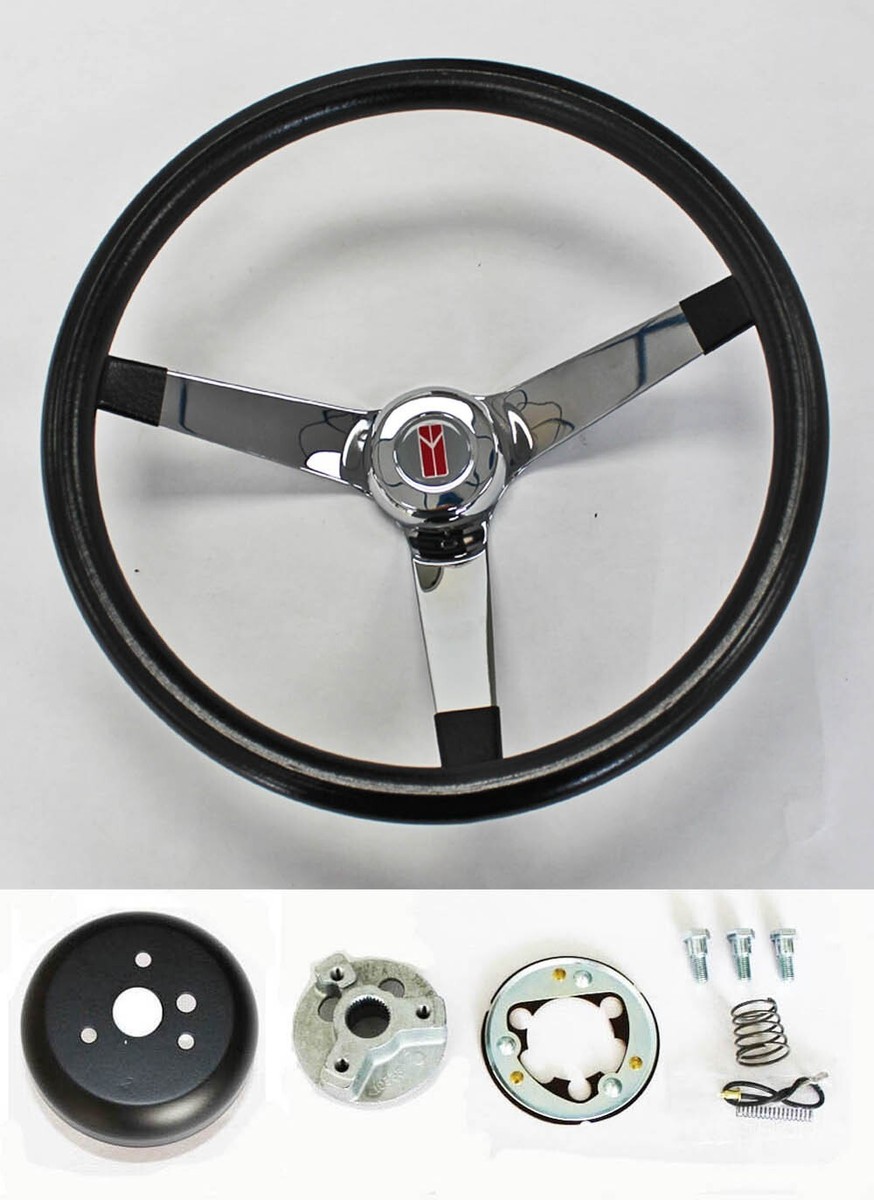 1969-1993 Oldsmobile 442 Cutlass 88 98 14 3/4 vintge black chrome