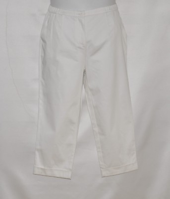 Linea by Louis Dell'Olio Petite Fly Front Rolled Cuff Crop Pants Size PS White
