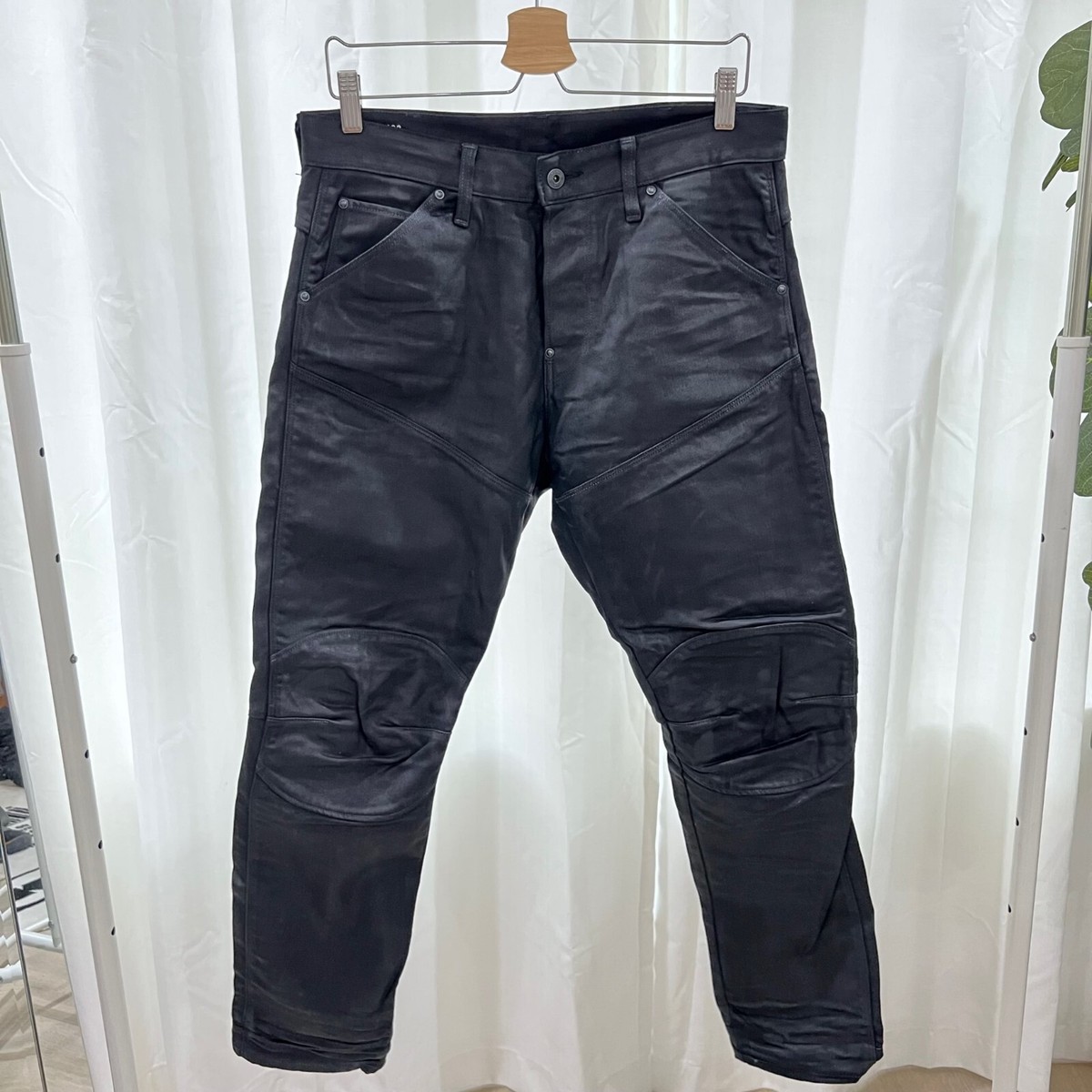 G-Star Raw 5620 3D Tapered Painted Waxed Coated Denim Jeans