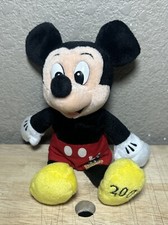 Vintage Mickey Mouse Disneyland 45th Anniversary Bean Bag Plush 8" 2000 Y2K