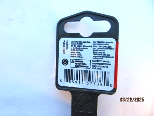 NEU UNGEÖFFNET CRAFTSMAN 2", T6 STAR, 50MM, TORX, SCHRAUBENDREHER CMHT65034 - Bild 4 von 6