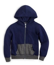 Punk Royal Full Zip Hooded Kids Unisex Jacket, Navy, Size S