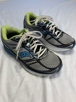 Size 10 Saucony Guide Blue/Citron/Gray S10295-1 for sale