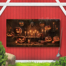Spooky Halloween Backdrop  Halloween Pumpkin Banner