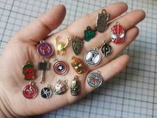Lot 17 PCS cartoon mix Enamel Charms Metal Pendants DIY Earring Jewelry