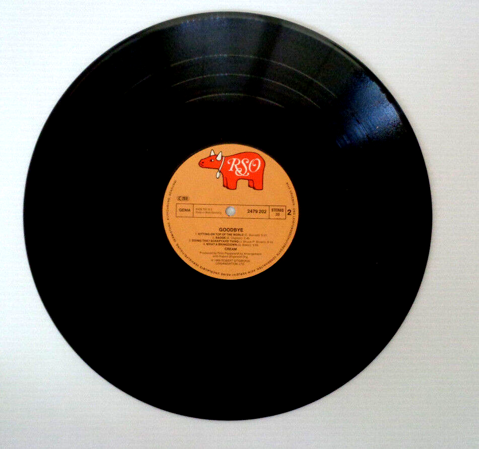 CREAM - Goodbye - Vinyl LP 1969 RSO 2479 202 German Import Shrink CREAM - Goodbye - Vinyl LP 1969 RSO 2479 202 German Import Shrink