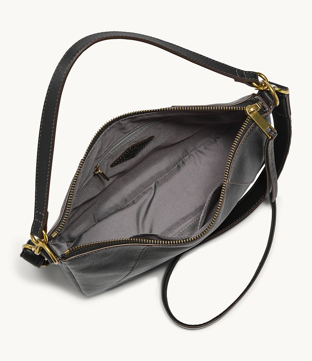 Fossil Skylar Crossbody Shoulder Bag Black Leather SHB2656001 NWT 180