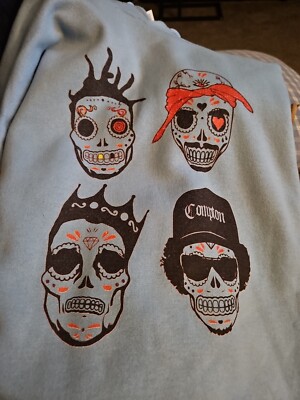 Legendary Rappers Day Of The Dead Sky Blue Sweatshirt