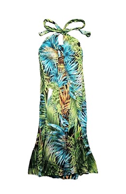 Fashion Nova Tropical Halter Tie Back Multi-Way Maxi Dress Women Medium  Floral | eBay