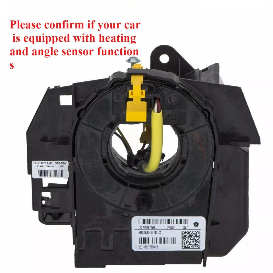 MUELLE DE RELOJ PARA RAM 1500 2013-2022 2500 3500 2013-2018 CON CALEFACCIÓN Foto 3 de 4