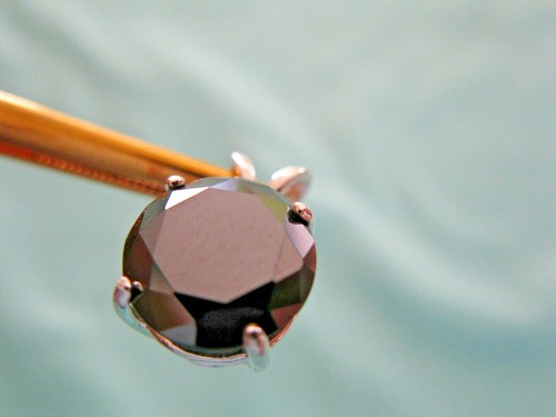 2.93ct 100% REAL EARTH MINED NATURAL BLACK DIAMOND NECKLACE, CERTIFICATE,PENDANT - Picture 4 of 10