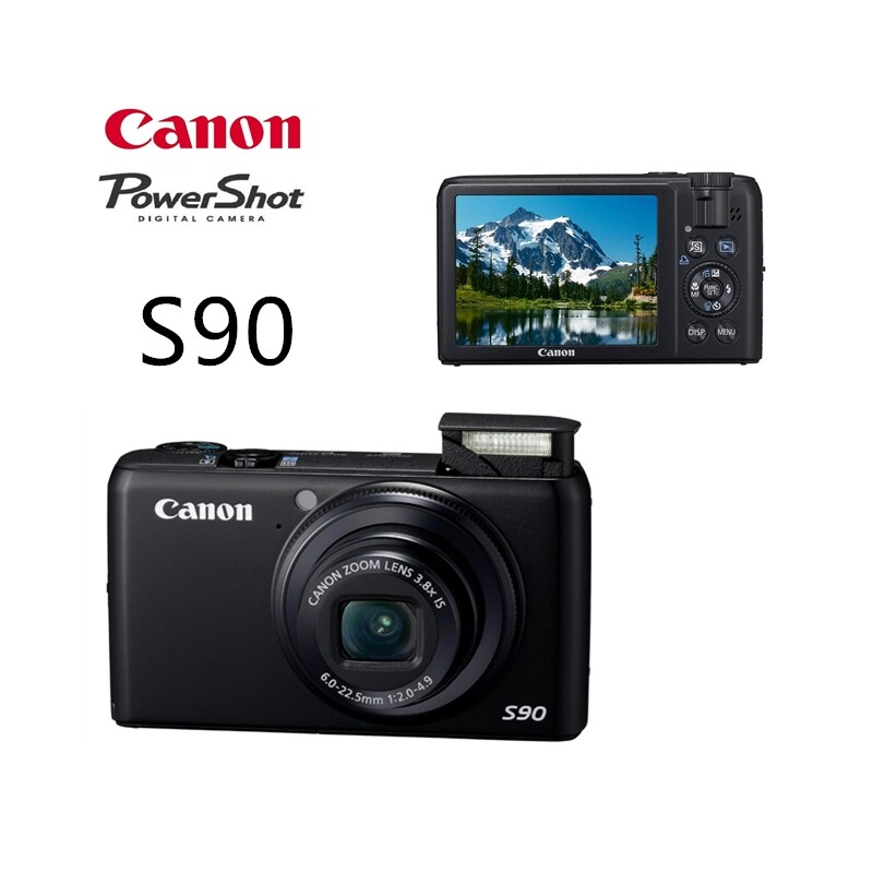 Canon PowerShot S90 Digital Camera - Black -100% Working | eBay