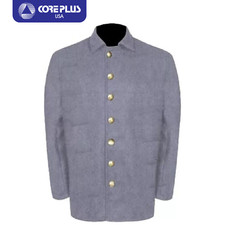 US Civil War Confederate Sack Coat with 7 CSA Buttons -Gray