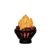 LEMAX -OUTDOOR FIRE PIT-Flickering Flame Holiday Village Train Accent
