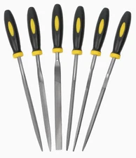 BCM GD04052 Needle File Set – 6pc 5.5" Carbon Steel Precision Files Metal & Wood