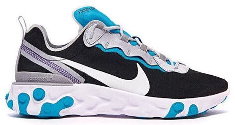 Nike React Element 55 Black Aqua