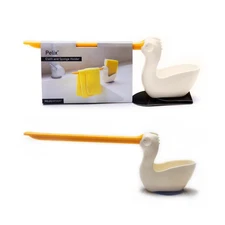 Pelix Plastic Sponge and Cloth Holder for Kitchen Sink Caddy with Suction Cup...