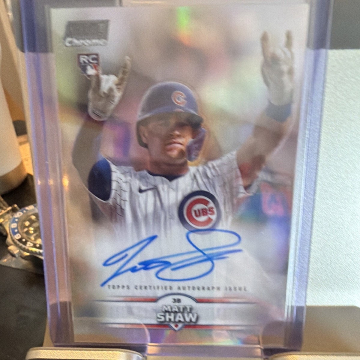 Topps 2025 Stadium Club Chrome Matt Shaw #SCCA-MS Autograph Rookie 