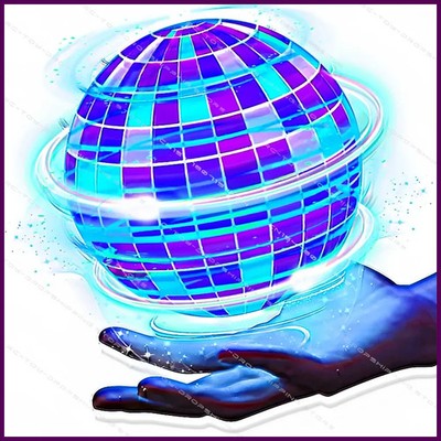 LED Light up Flying Ball Boomerang - Magic Fly Nova Orb Hover Spinner Fidget Toy
