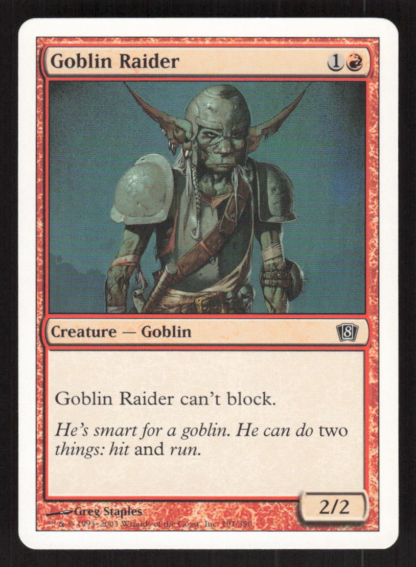 2003 Goblin Raider 8th Edition 191 MTG