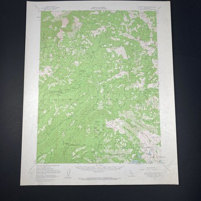 Granite Chief CA Quadrangle 1953 Topo Map California Vintage USGS