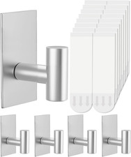 5 Pcs Towel Hooks Heavy Duty for Hanging  Adhesive Wall Hooks with Removable Stri