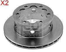 FEBI x2 Stk Bremsscheibe Hinterachse Für VW MERCEDES Lt 28-35 II Mk 5103606AA