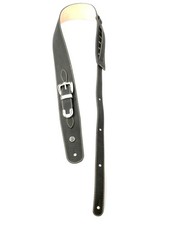 D'Addario Black, Genuine Leather Adjustable Guitar Strap