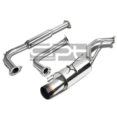 Fit 00-03 Maxima V6 VQ35DE A33B Catback Exhaust System w/4'' Burnt Muffler Tip