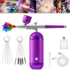Portable Air Compressor Airbrush Paint Spray Gun Nail Art Tattoo Airbrush Kit US