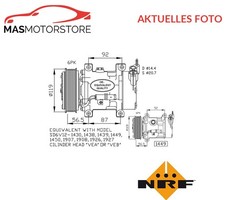 KOMPRESSOR KLIMAANLAGE NRF 32227 A FÜR PEUGEOT 206,307,306,PARTNER,307 SW