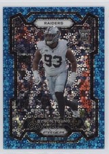 2023 Panini Prizm Rookies No Huddle Blue Prizm 50/95 Byron Young #355 3h1