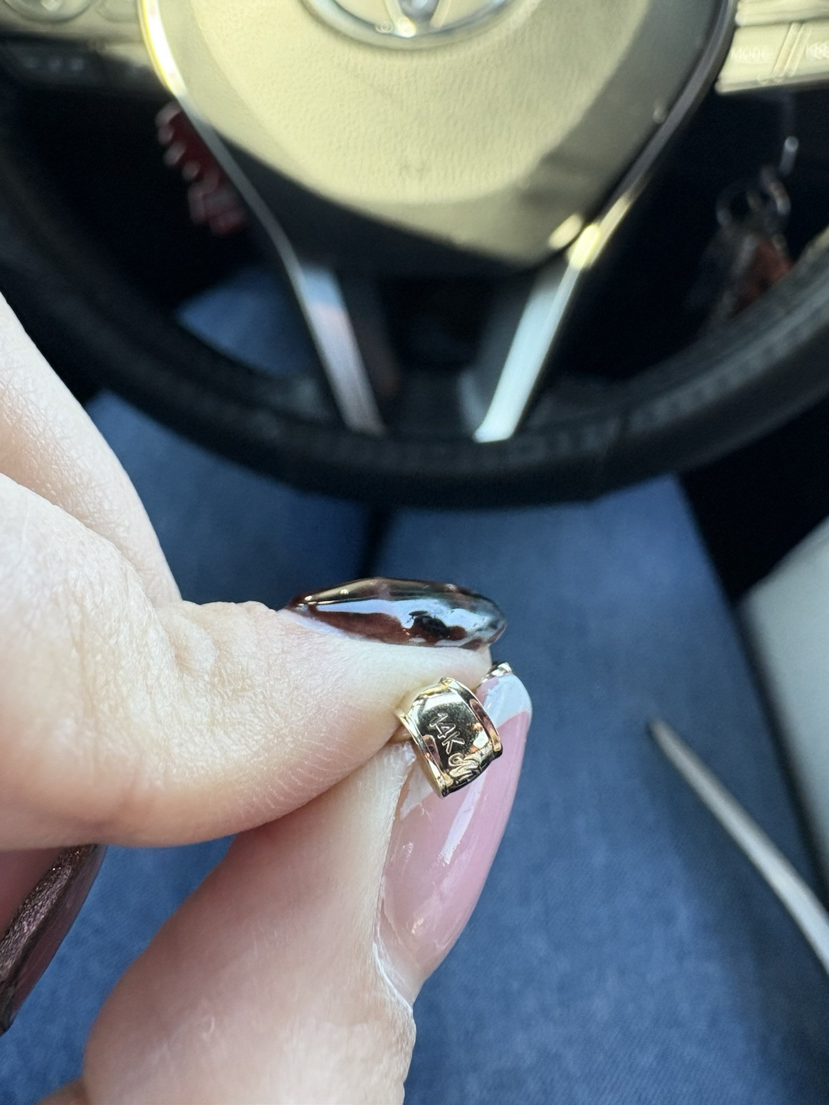 14k Solid Gold Heart pendant - image 3