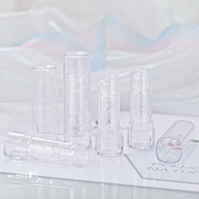 5 Stück leere klare Lippenröhrchen Lippenbalsam Tube Lippenstift Kosmetik Behälter ~ SWJXUK _wo