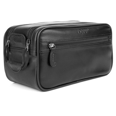 Dopp Leather First Class Seasoned Traveler Soft Sided Multi-Zip Travel Kit