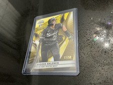 TOPPS 2023 CHROME BLACK: BROOKS BALDWIN GOLD ROOKIE SERIAL 17/50 #131 WHITE SOX