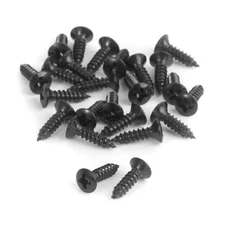 Golden Age Pickguard Screws for Fender, Black - 25 pack