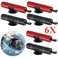 6x Car Safety Hammer Window Glass Breaker Seat Belt Cutter Emergency Escape Tool