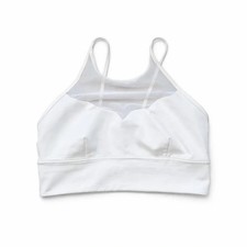 Lululemon Sports Bra Womens UK 12 US 8 White Mesh Gym Yoga Activewear