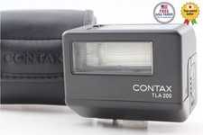  Top MINT w/ Case Contax TLA200 BLACK Shoe Mount Flash For G1 G2 From JAPAN